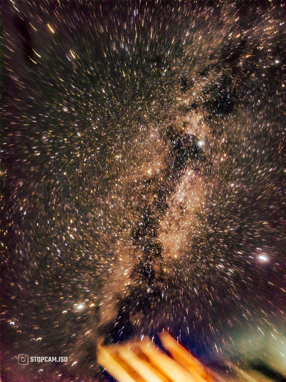 Starry night sky